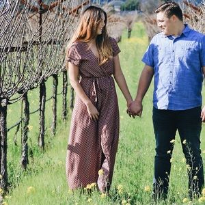 Patterned Maxi Wrap Dress